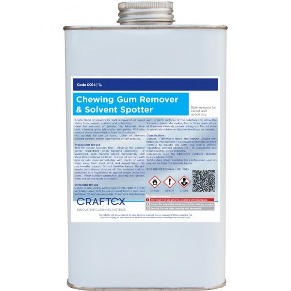 Craftex CR14 Chewing Gum Remover & Solvent Spotter 1 Litre