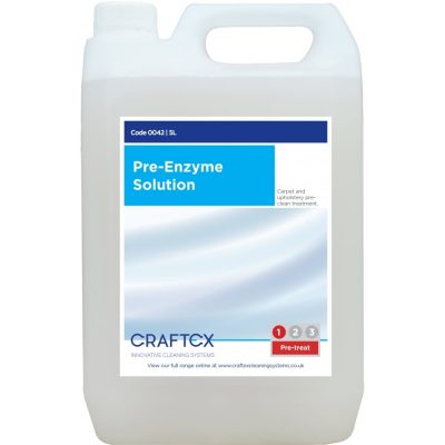 Craftex CR42 Pre-Enzyme carpet and upholstery spot cleaner and prespray 5 litres