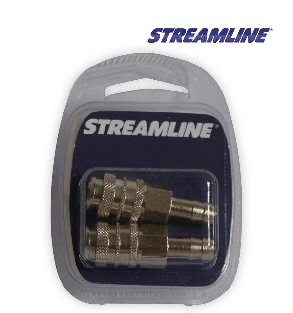 Streamline Female Connector with 8mm Hose Tail Pack of 2